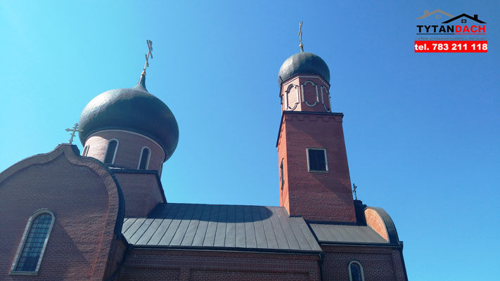 Naprawa przecieku dachu, Cerkiew pw. św. Męczennika Dymitra Sołuńskiego