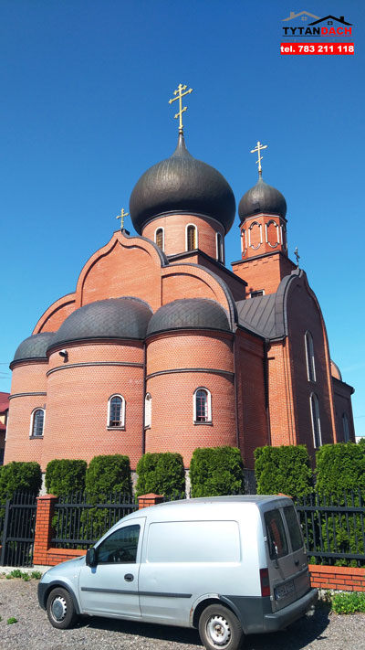 Naprawa przecieku dachu, Cerkiew pw. św. Męczennika Dymitra Sołuńskiego